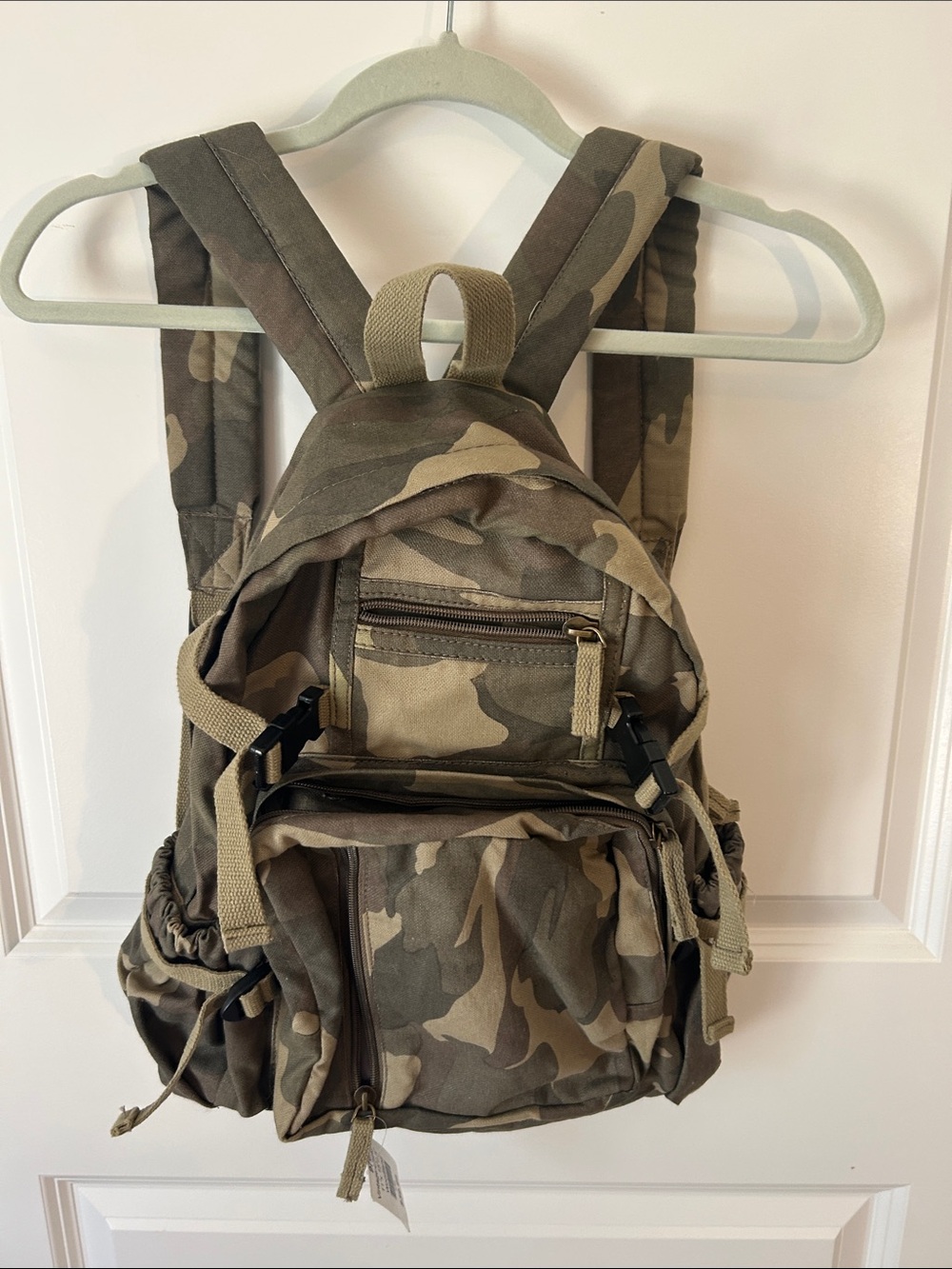 Camo Canvas Backpack - Men's Military Green Backpack